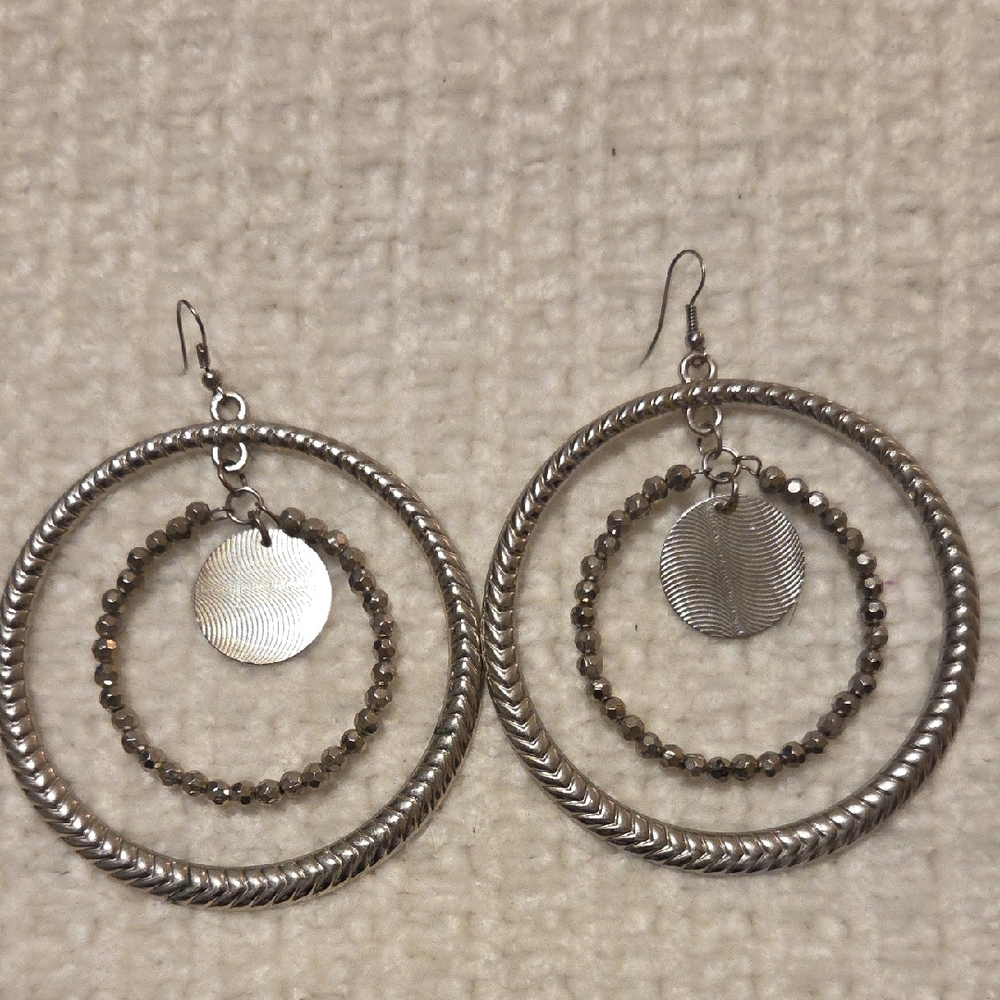 Elegant Silver Hoop Earrings